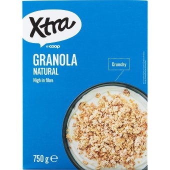 Гранола натуральная Xtra 750 гр Гранола натуральная Xtra 750 гр