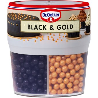 Декоративная посыпка Dr. Oetker Black&Gold 78 гр