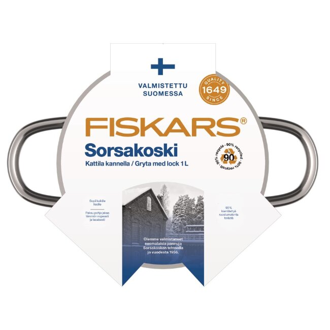 Кастрюля Fiskars Sorsakoski 1 л Кастрюля Fiskars Sorsakoski 1 л