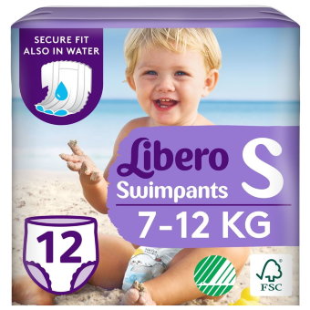 Трусики для плавания Libero Small 7-12 кг, 12 шт. Трусики для плавания Libero Small 7-12 кг, 12 шт.