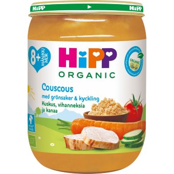 Пшенная каша HiPP 190 гр с овощами и курицей от 8 мес