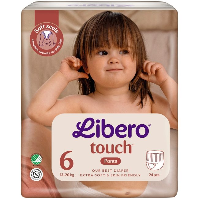 Подгузники-шорты Libero Touch размер 6 (уп 24 шт), 13-20 кг Подгузники-шорты Libero Touch размер 6 (уп 24 шт), 13-20 кг