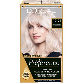 Крем-краска для волос L'Oréal Paris Préférence 10.21 Stockholm очень светлый перламутровый блондин 1 шт Крем-краска для волос L'Oréal Paris Préférence 10.21 Stockholm очень светлый перламутровый блондин 1 шт