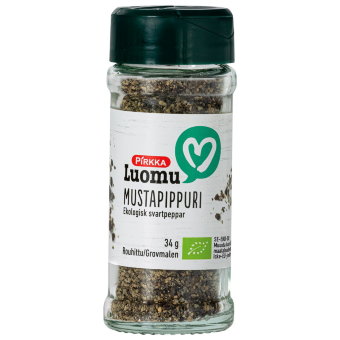 Черный перец органический Pirkka (измельченный) 34 гр