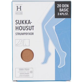 Женские колготки basic 20 den House 3 шт, размер 36–44