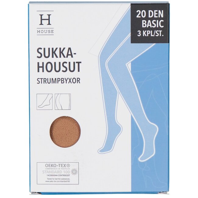 Женские колготки basic 20 den House 3 шт, размер 36–44