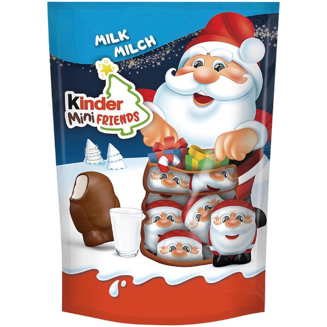 Пакетик с шоколадными фигурками Kinder 122 г Mini Friends Christmas