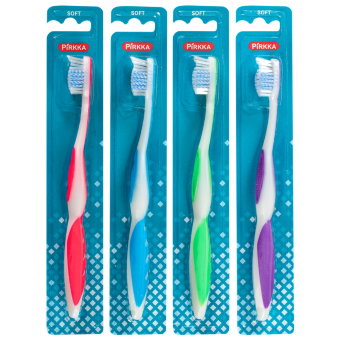 Зубная щетка Pirkka ( мягкая щетина ) 1 шт Зубная щетка Pirkka ( мягкая щетина ) 1 шт