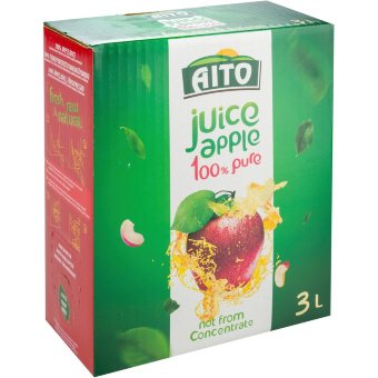 Сок натуральный яблочный Aito 3 л NFC