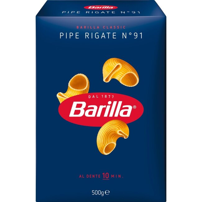 Паста Barilla Pipe Rigate из твердых сортов пшеницы 500 гр