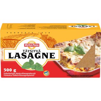 Листы для лазаньи (цельнозерновые) Myllyn Paras Lasagne 500 гр Листы для лазаньи (цельнозерновые) Myllyn Paras Lasagne 500 гр