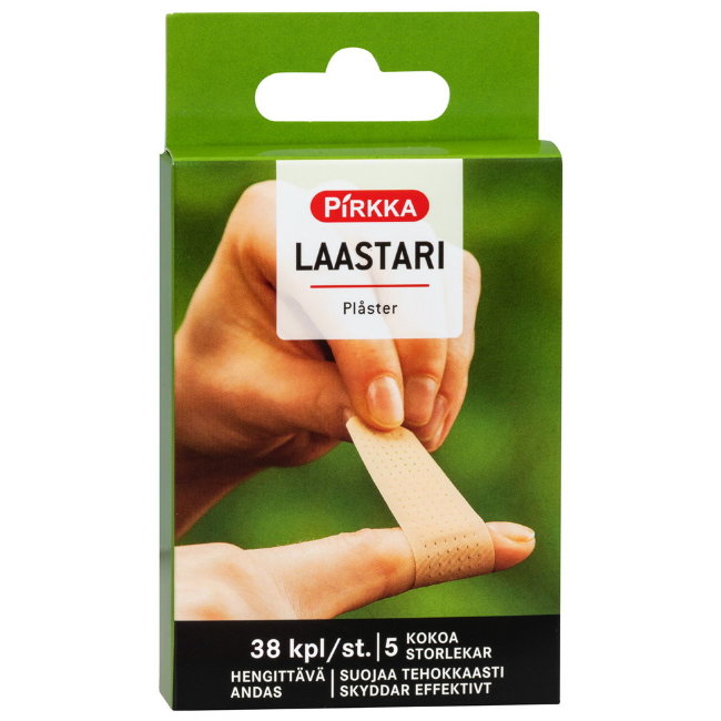 Пластырь Pirkka 5 Laastari 38 шт