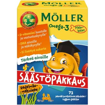 Витамины Меллер рыбки Омега-3 для детей Moller Omega-3 Pikkukalat Moller 72 капс Витамины Меллер рыбки Омега-3 для детей Moller Omega-3 Pikkukalat Moller 72 капс