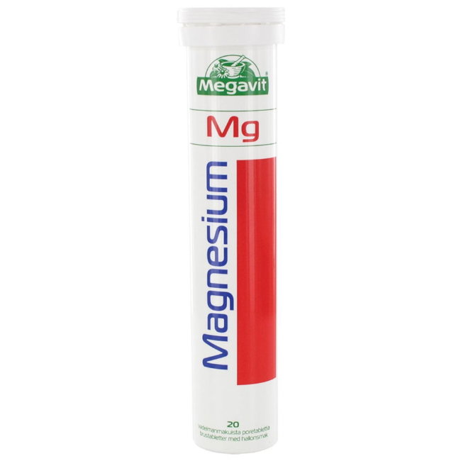 Витамины с магнием Magnesium 20 шипучих таблеток Megavit