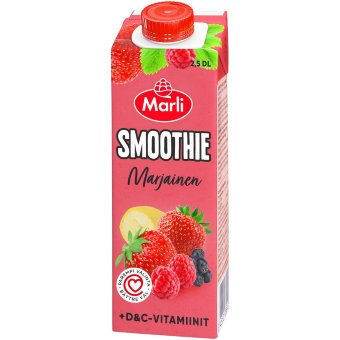 Смузи ягодный с витаминами Marli Marjainen 250 мл Смузи ягодный с витаминами Marli Marjainen 250 мл