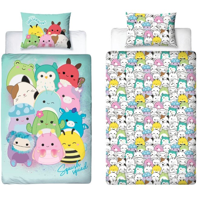 Детский комплект постельного белья Squishmallows 150x210+50x60 см Детский комплект постельного белья Squishmallows 150x210+50x60 см