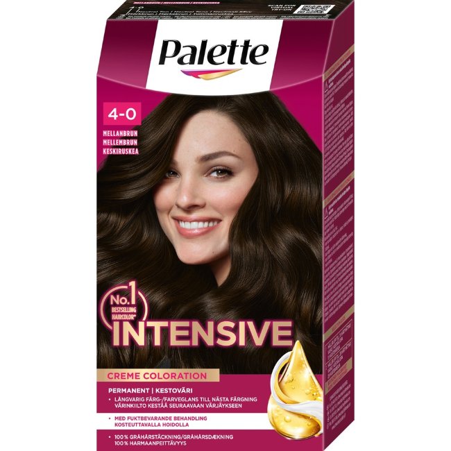 Крем-краситель для волос Palette 4-0 мягкий средне-коричневый Крем-краситель для волос Palette 4-0 мягкий средне-коричневый