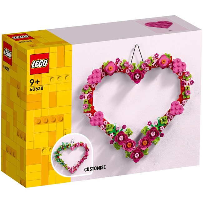 Декоративная подвеска LEGO® LEL Seasons and Occasions 40638 в форме сердца