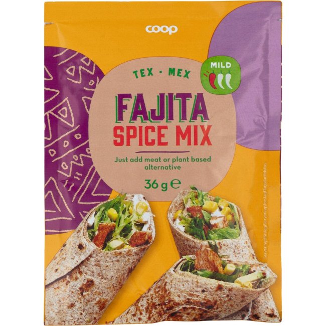 Смесь специй Tex Mex для Фахитас Coop 36гр Fajita Spice Mix