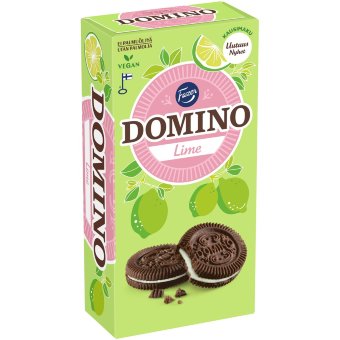Печенье с начинкой Fazer Domino Lime 350 гр Печенье с начинкой Fazer Domino Lime 350 гр