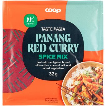 Смесь приправ Coop Taste of Asia Panang красное карри 32 гр Смесь приправ Coop Taste of Asia Panang красное карри 32 гр
