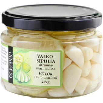 Чеснок Öljypuu в лимонном маринаде 275/160 гр