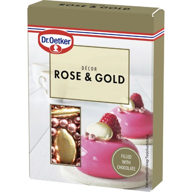 Шоколадное украшение Dr. Oetker Rose&Gold 42 гр