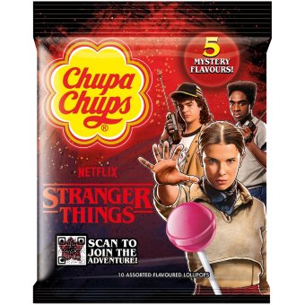 Леденцы Chupa Chups Stranger Things - Right Side Up 120 гр