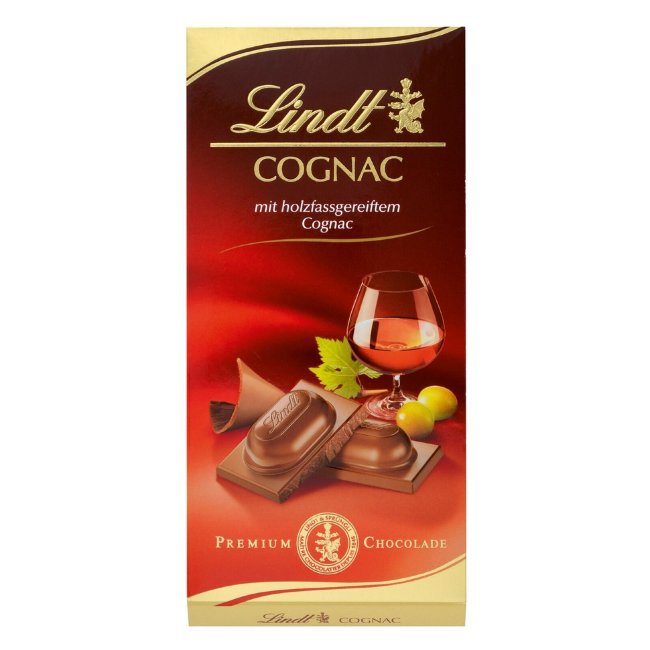Молочный шоколад с коньячной начинкой Lindt 100 гр Молочный шоколад с коньячной начинкой Lindt 100 гр