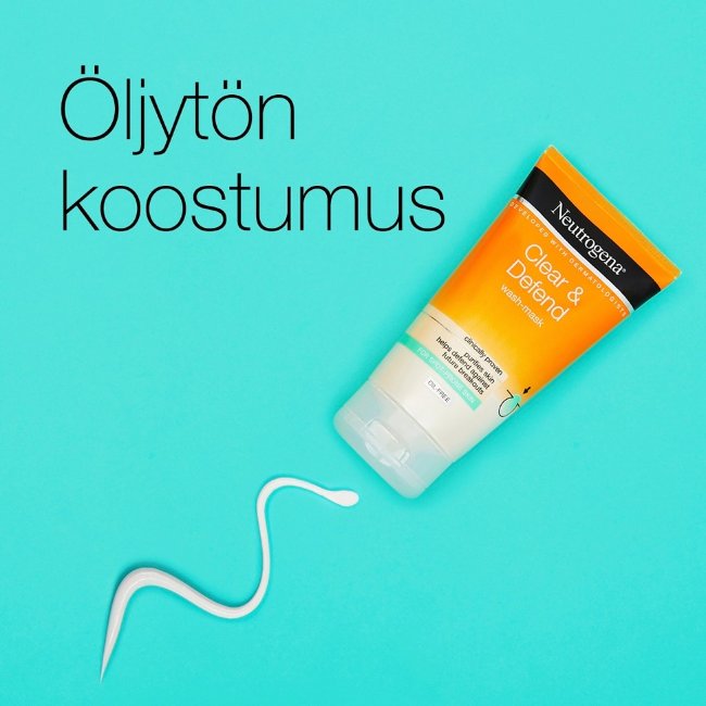 Очищающая маска Neutrogena Clear&Defend 150 мл Очищающая маска Neutrogena Clear&Defend 150 мл