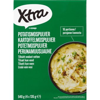 Картофельное пюре быстрого приготовления Xtra 540 гр Картофельное пюре быстрого приготовления Xtra 540 гр