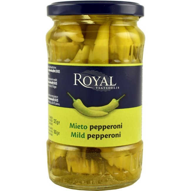 Зелёный перец пеперони Royal 325/180 гр