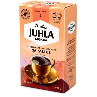 Кофе молотый для фильтра Paulig Juhla Mokka Sarastus 500 гр