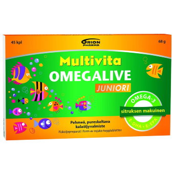 Рыбий жир для детей Multivita OMEGALIVE Junior Orion 45 шт