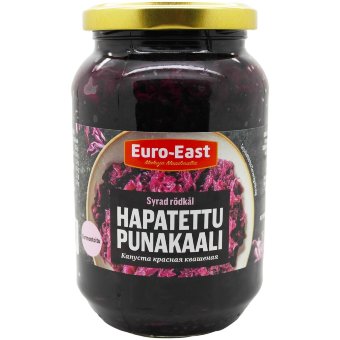 Квашеная краснокочанная капуста Euro-East 460 гр