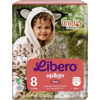 Подгузники-трусики Libero Up&Go, размер 8, 20 шт, 19-30 кг