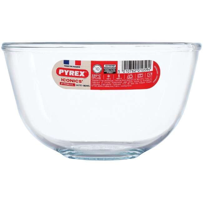 Стеклянная миска Pyrex Classic 1 л Стеклянная миска Pyrex Classic 1 л