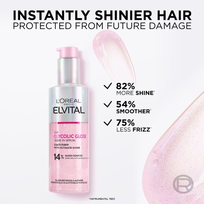 Сыворотка для волос L'Oréal Paris Elvital Glycolic Gloss для блеска, несмываемая, 150 мл Сыворотка для волос L'Oréal Paris Elvital Glycolic Gloss для блеска, несмываемая, 150 мл