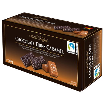 Шоколадные плитки с солёной карамелью Maitre Truffout 200 гр
