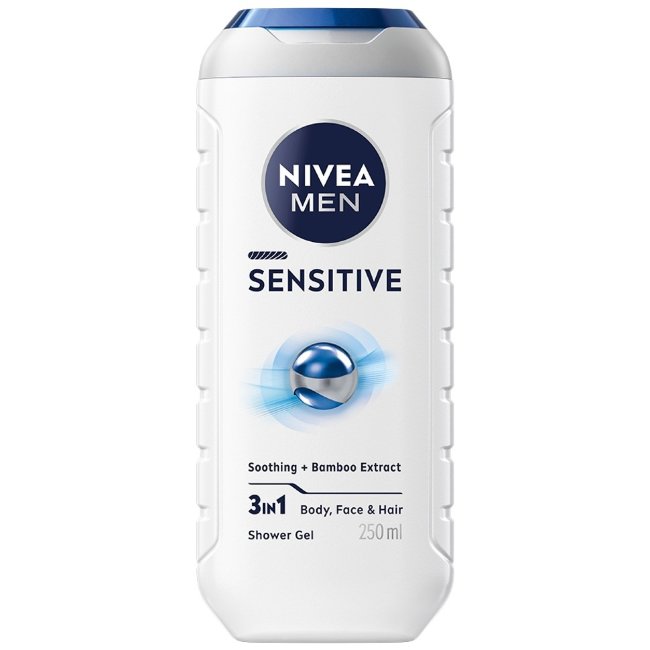 Гель для душа для чувствительной кожи (для мужчин) NIVEA MEN Sensitive 250 мл