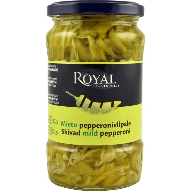 Перец зеленый Royal пеперони 350/200 гр