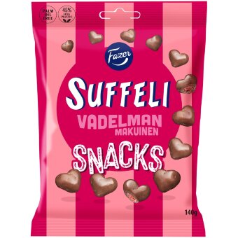 Конфеты с малиновым вкусом Fazer Suffeli Snacks 140 гр Конфеты с малиновым вкусом Fazer Suffeli Snacks 140 гр