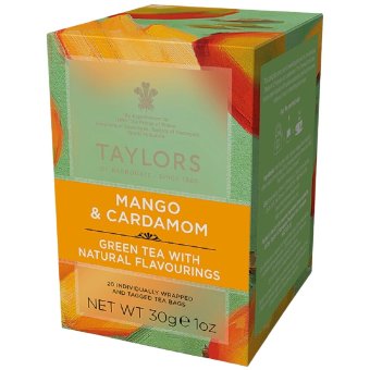 Зеленый чай Taylors of Harrogate с манго и кардамоном 20 пакетов Зеленый чай Taylors of Harrogate с манго и кардамоном 20 пакетов