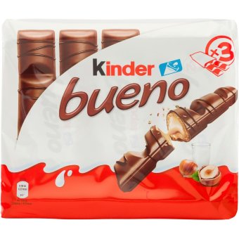 Вафельные батончики с ореховой начинкой в шоколаде Kinder Bueno 3x43 гр