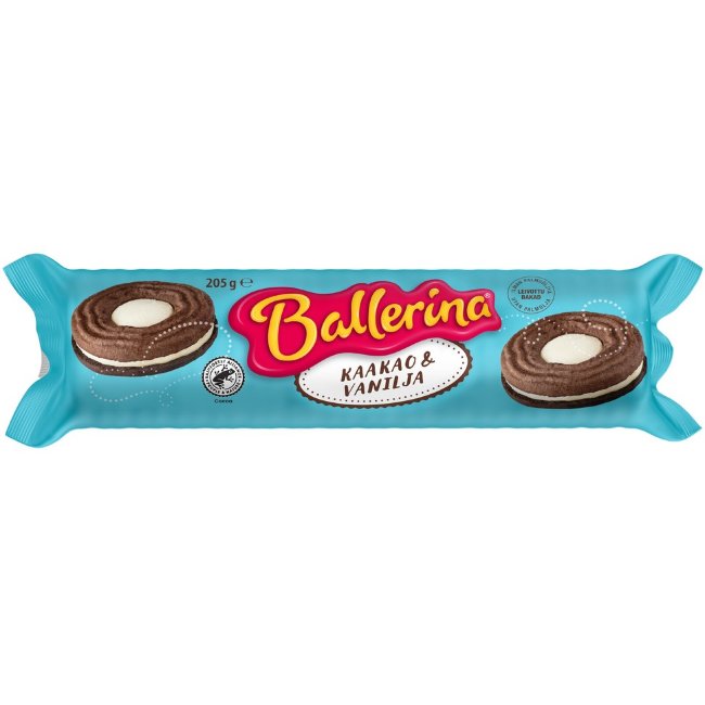 Печенье с какао и ванилью Kantolan Ballerina 205 гр