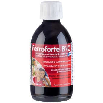 Железо (сироп) Ferroforte B + C 250 мл Железо (сироп) Ferroforte B + C 250 мл