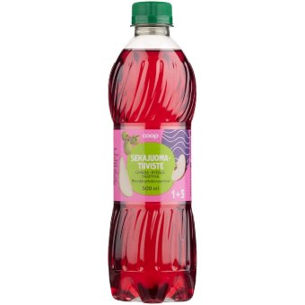 Концентрат (виноград, яблоко, груша) Coop Sekajuoma Tiiviste 500 мл Концентрат (виноград, яблоко, груша) Coop Sekajuoma Tiiviste 500 мл