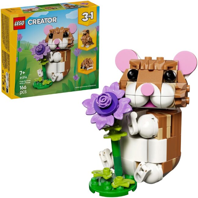 Конструктор LEGO Creator 31376 Очаровательный хомяк и цветок Конструктор LEGO Creator 31376 Очаровательный хомяк и цветок
