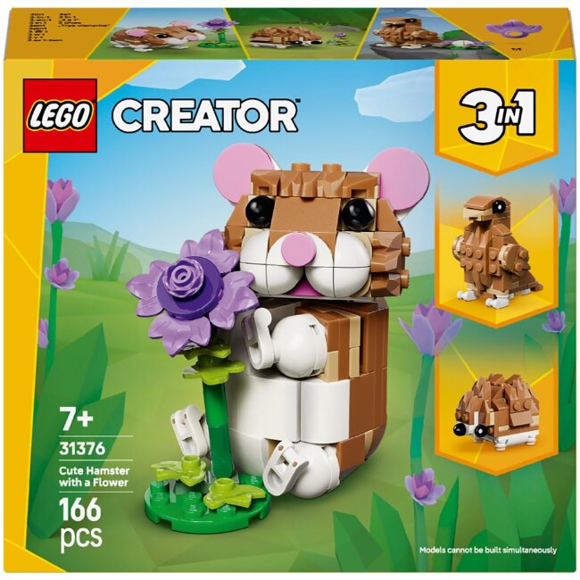 Конструктор LEGO Creator 31376 Очаровательный хомяк и цветок Конструктор LEGO Creator 31376 Очаровательный хомяк и цветок
