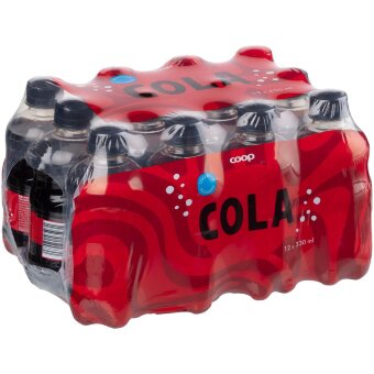Безалкогольный напиток Coop cola без сахара 12 x 0,33 л